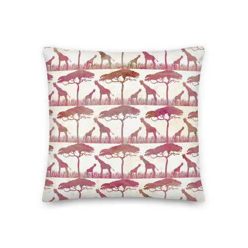 Giraffe Watercolor Children's Pillow