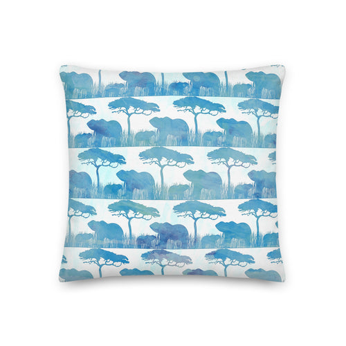 Elephant Watercolor Children's Pillow