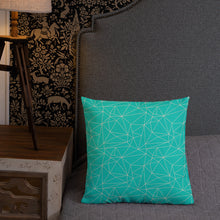 Load image into Gallery viewer, Teal Galaxy Pillow