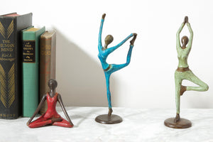 Bronze Yoga Dancer Pose Sculpture