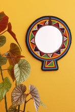 Load image into Gallery viewer, 12&quot; Maasai Mirror With Leather