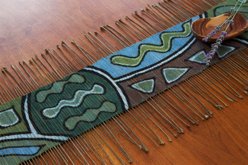 Table Runner Twig  (Blue and Green)