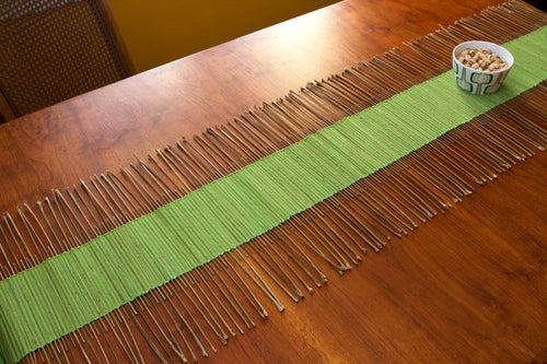Table Runner Green Twig