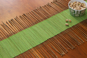 Table Runner Green Twig