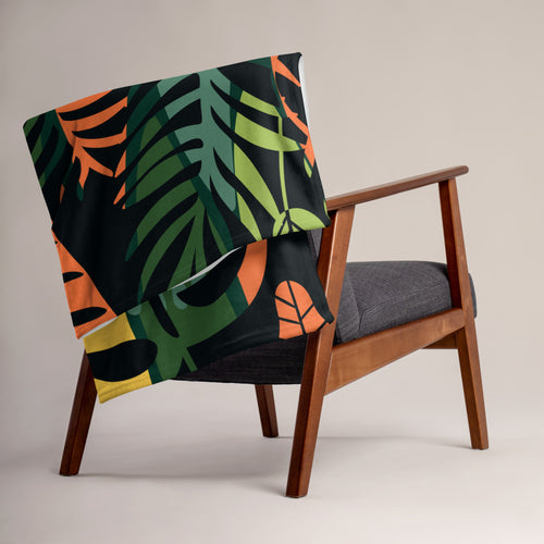 Tropical Native Throw Blanket